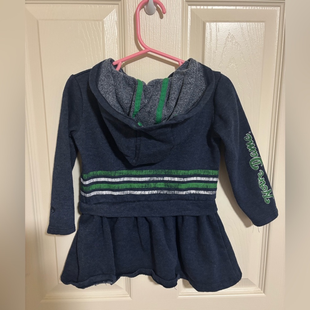 Notre Dame Fighting Irish football Toddler Dress shirt with skirt football dress - Picture 4 of 4